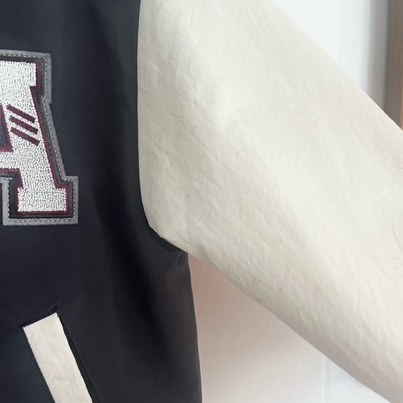 Zara Black and Cream Letterman Jacket - Picture 3 of 6